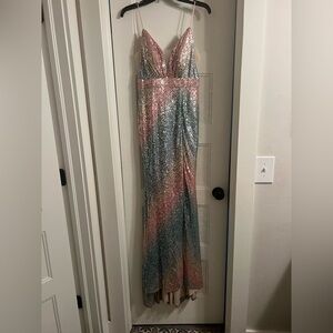 Jules and Cleo sequin ombré prom dress. Size 4